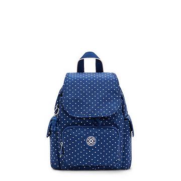 Kipling City Pack Mini Printed Sırt Çantaları Mavi | TR 1719XY